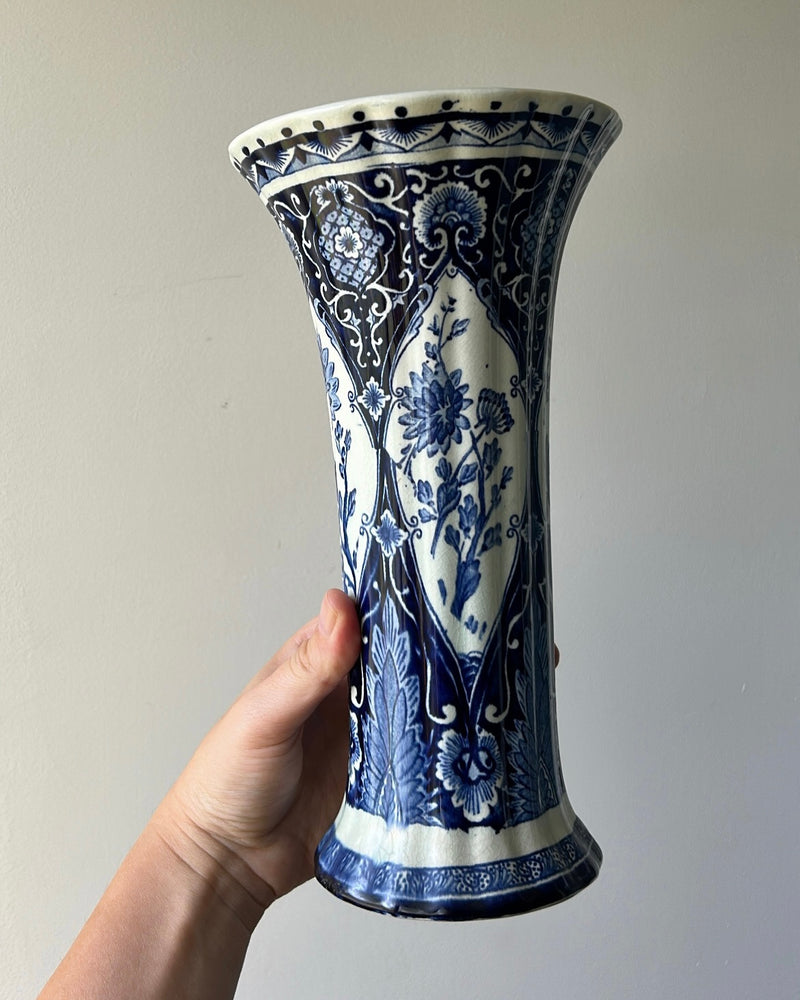 Antique Delfts Blue & White Vase