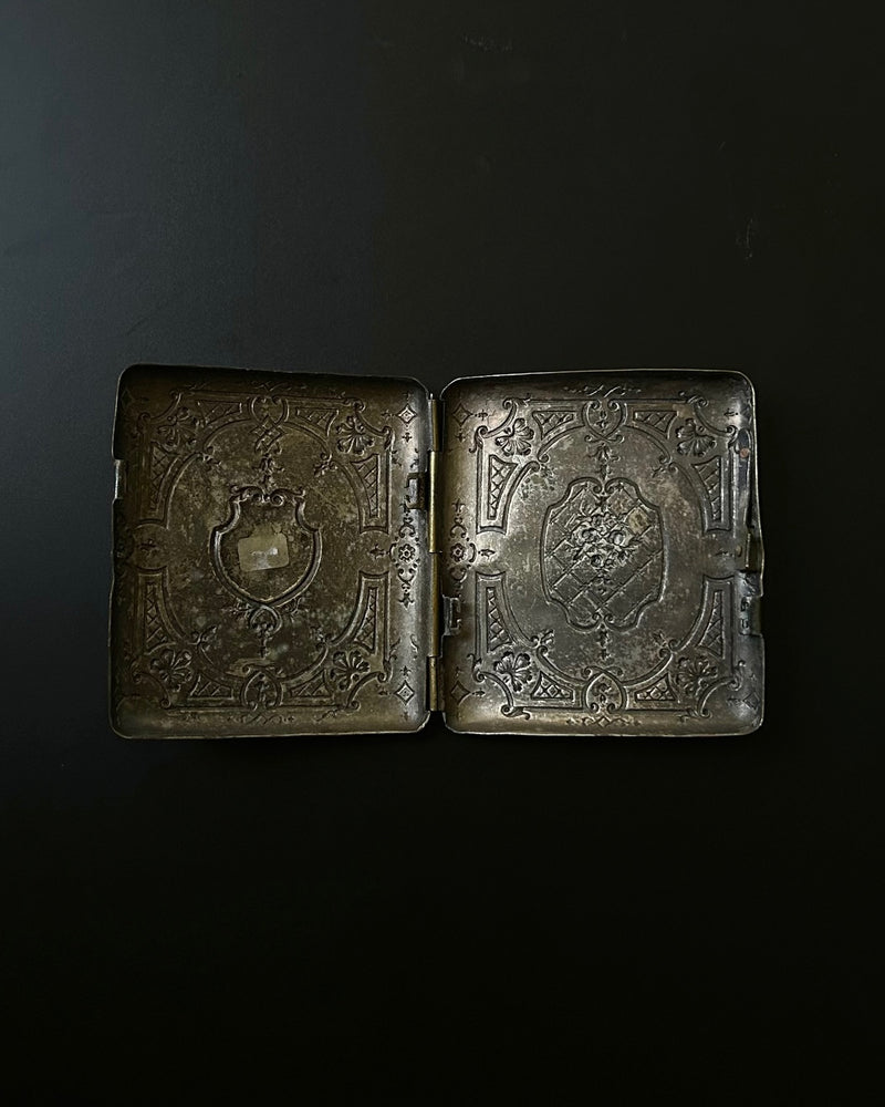 Antique Brass Cigarette Case, 19th Century