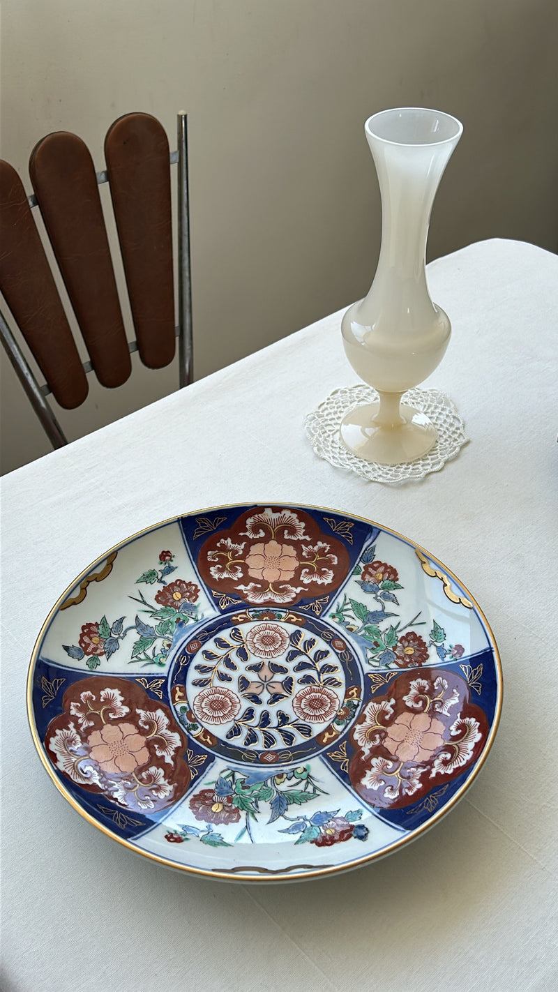 Rare Hand Painted Imari Big Decorative Plate