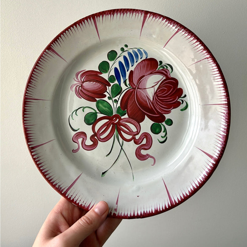 Antique Hand Painted French Plate