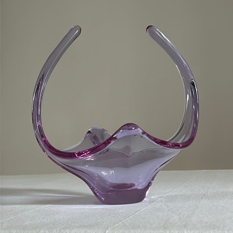 Murano Glass Purple Centerpiece