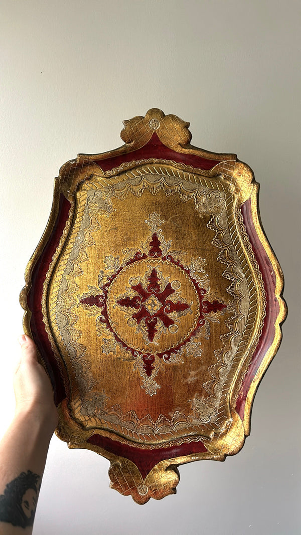 Large Papier-mâché Italian Tray (Florentine Tray)