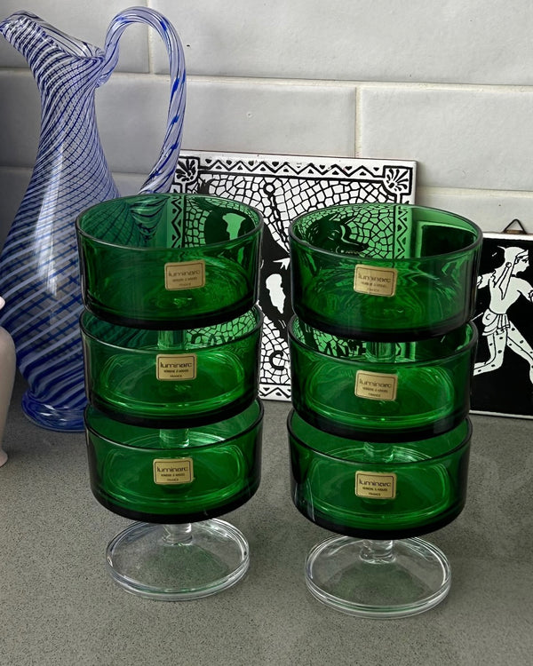 Luminarc Emerald Green Glasses