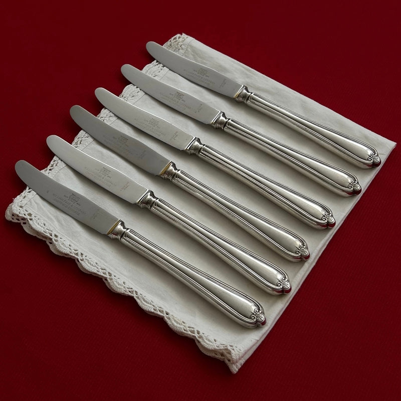 Antique "Sheffield" Set Of Dessert Knives