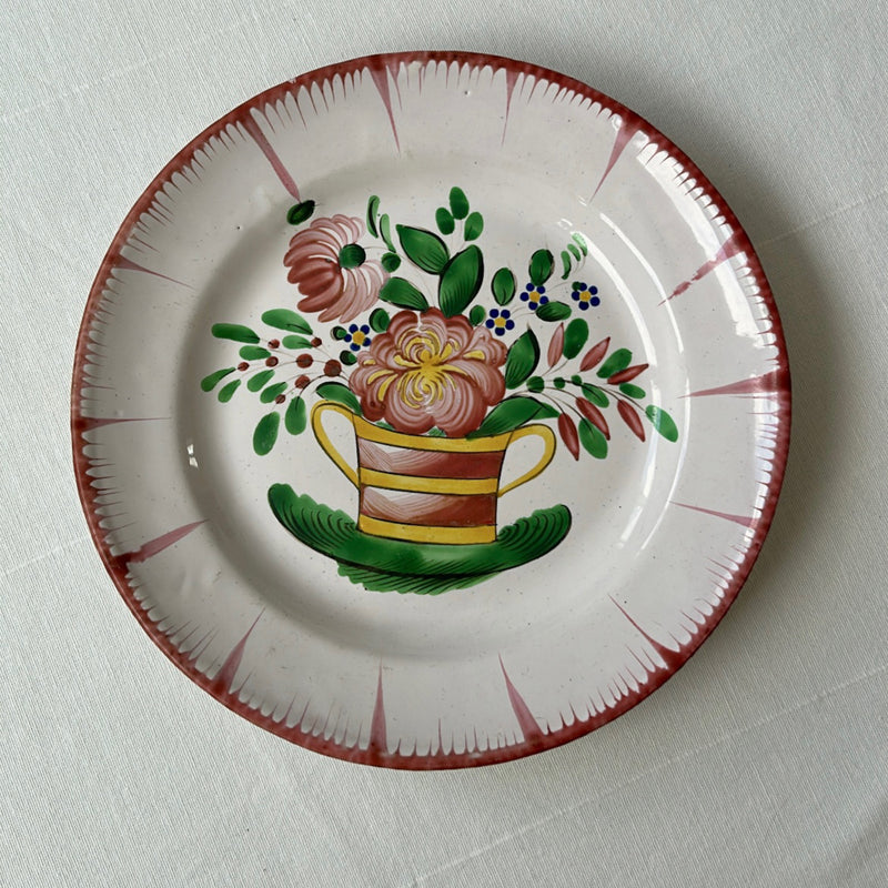 Antique Hand Painted French Plate