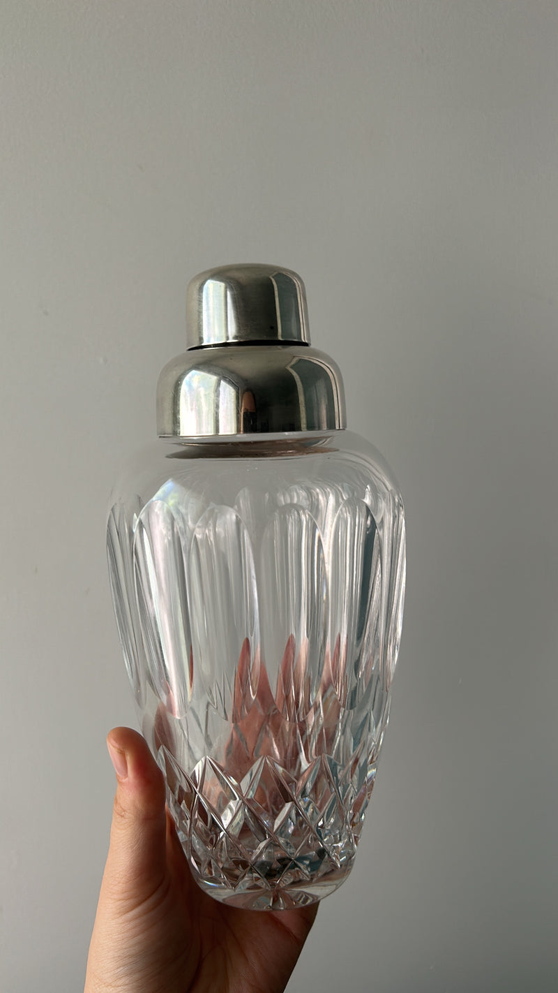 Rare Art Deco Crystal Cocktail Shaker