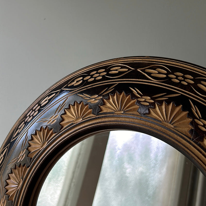 Hand Carved Wall Mirror