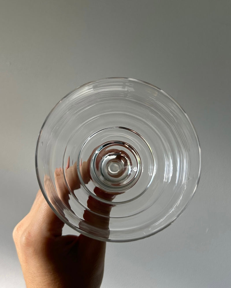 Set of 4 Wavy Coupe Cocktail or Dessert Glasses