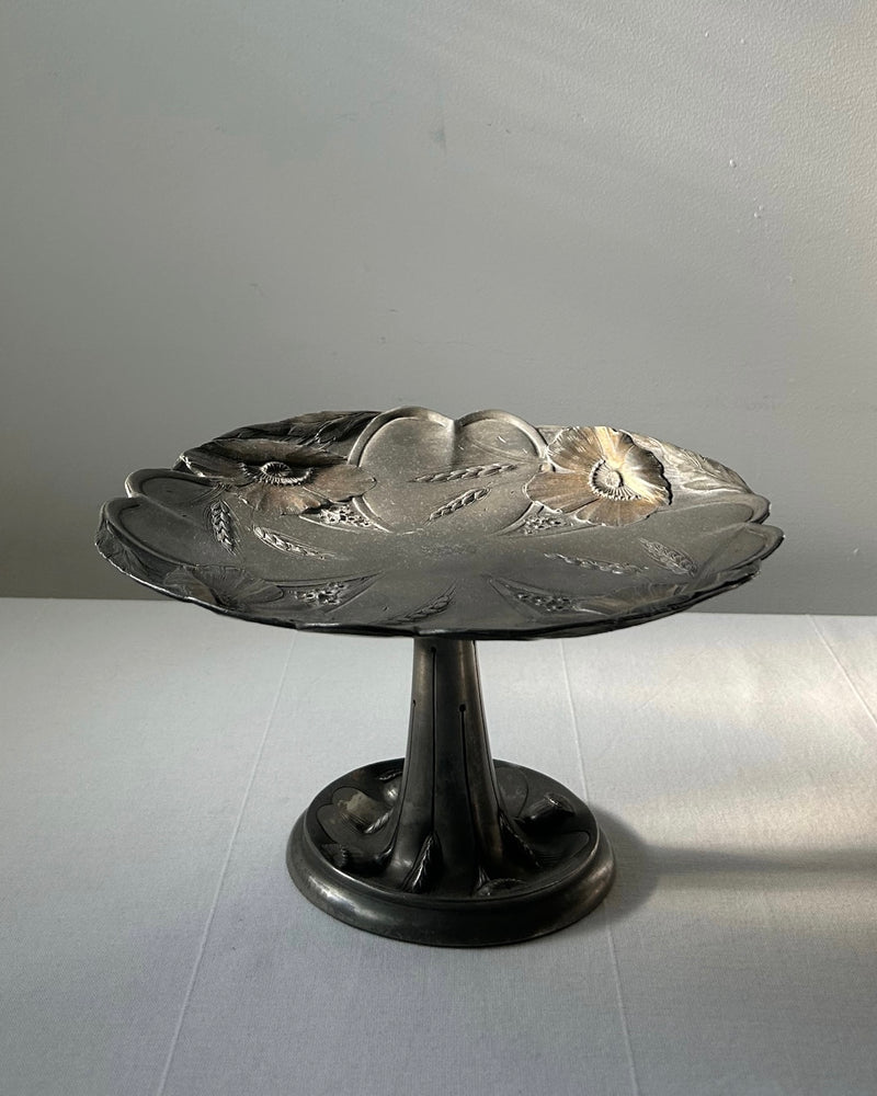 Art Nouveau Pewter Pedestal Dish (M)
