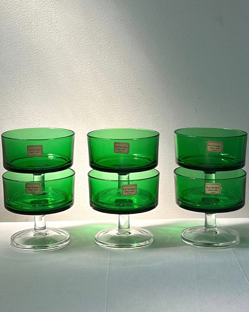 Luminarc Emerald Green Glasses