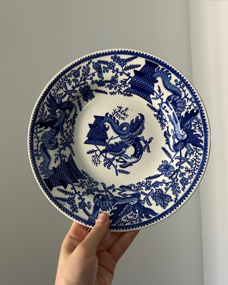 Petrus Regout Maastricht “Dragon” Blue & White Plate