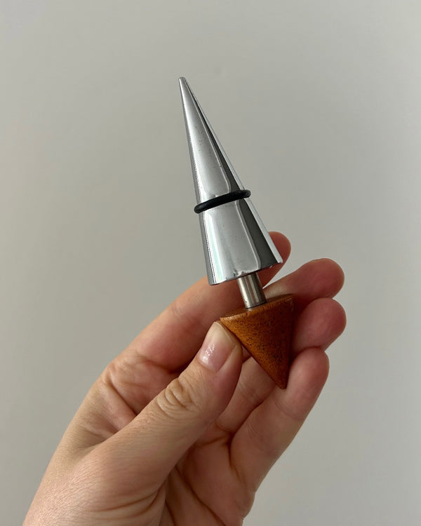 Metal and Wood Bottle Stopper