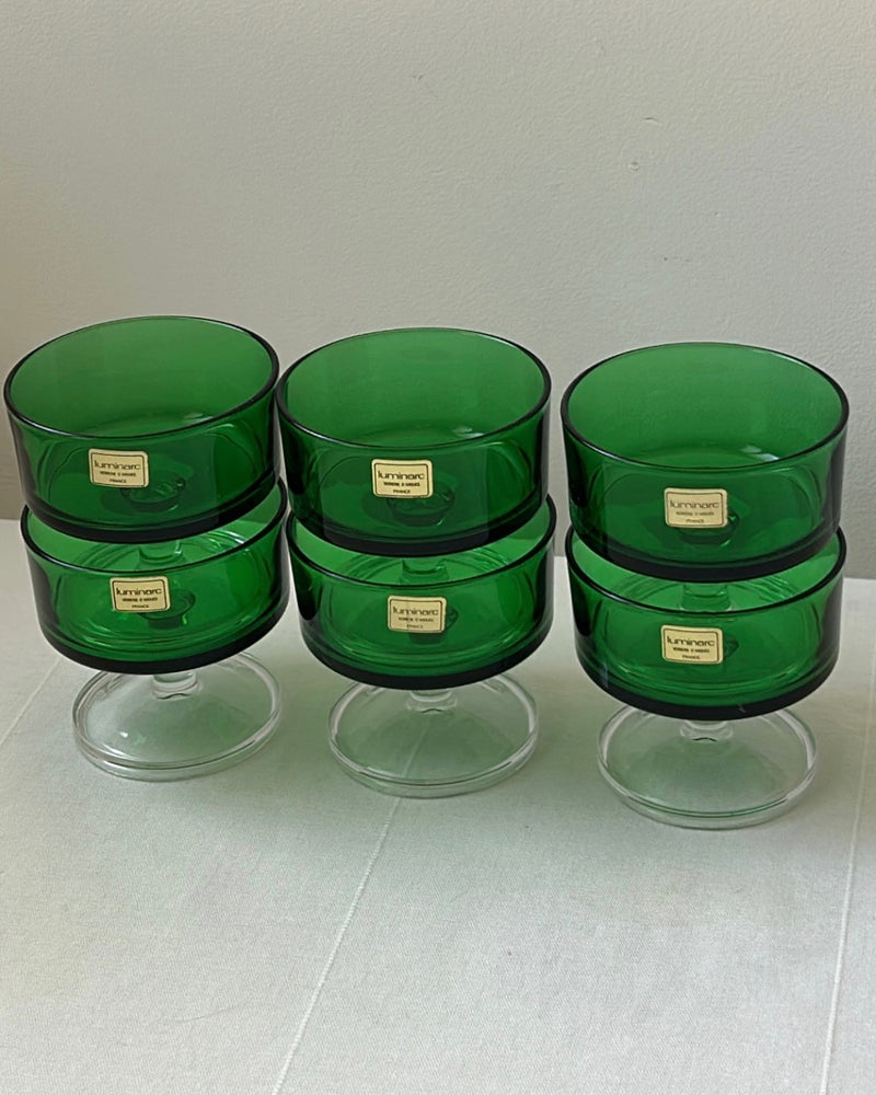 Luminarc Emerald Green Glasses