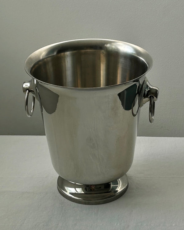 Stainless Steel Champagne / Wine Cooler with Ring Handles (M)