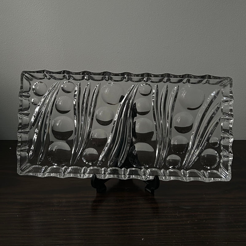 Art Deco Crystal Tray