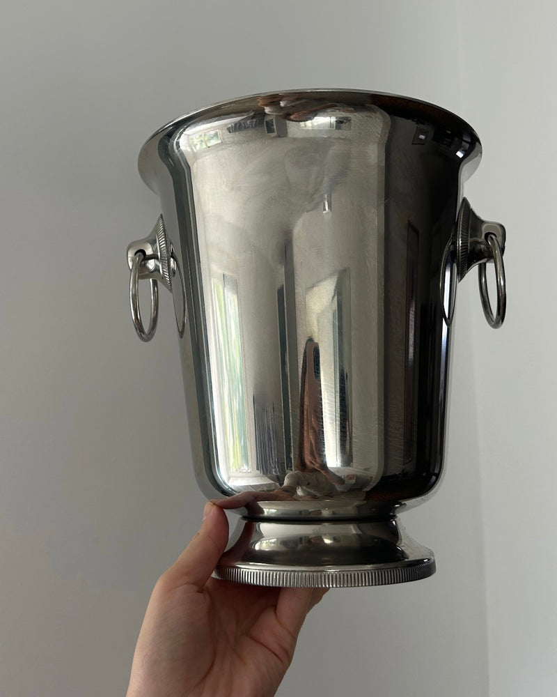 Stainless Steel Champagne / Wine Cooler with Ring Handles (M)