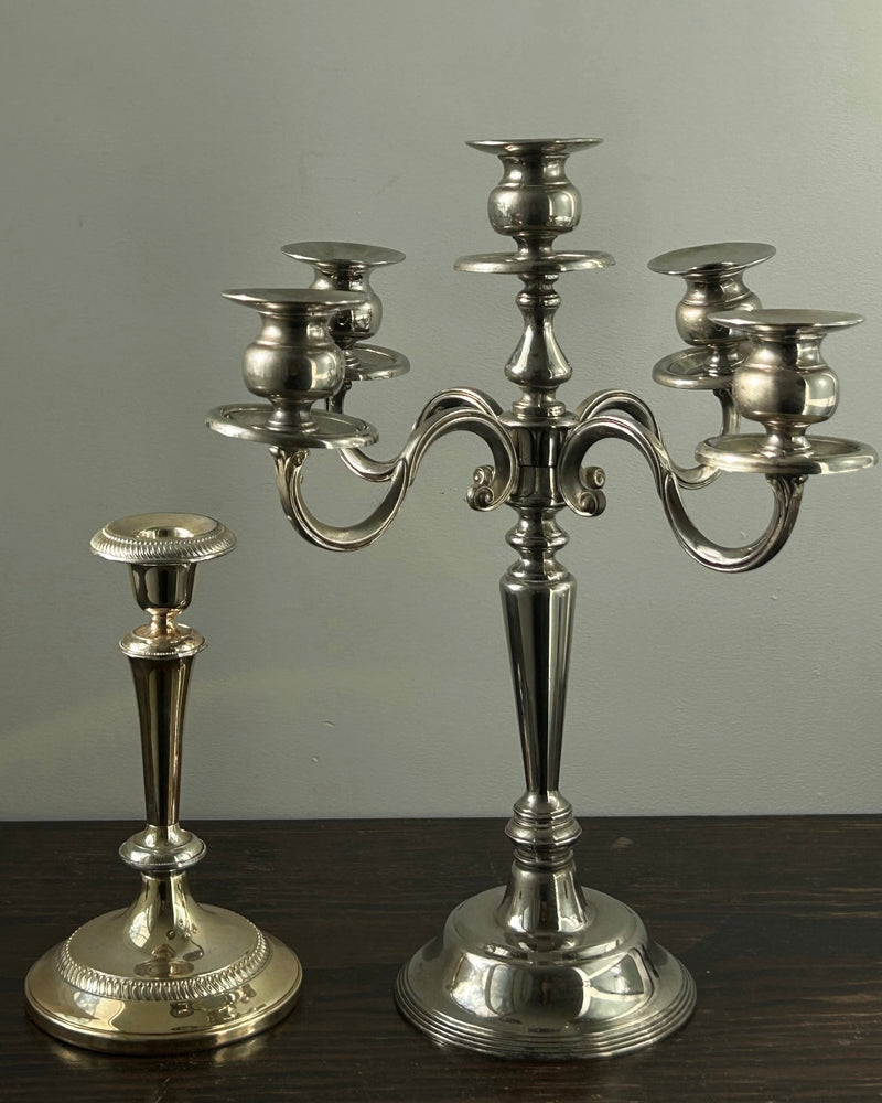 Silver Plated Candelabra (L)
