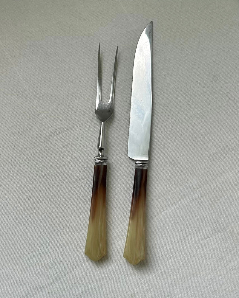 French Carving Set for Meat with Bakelite Handles
