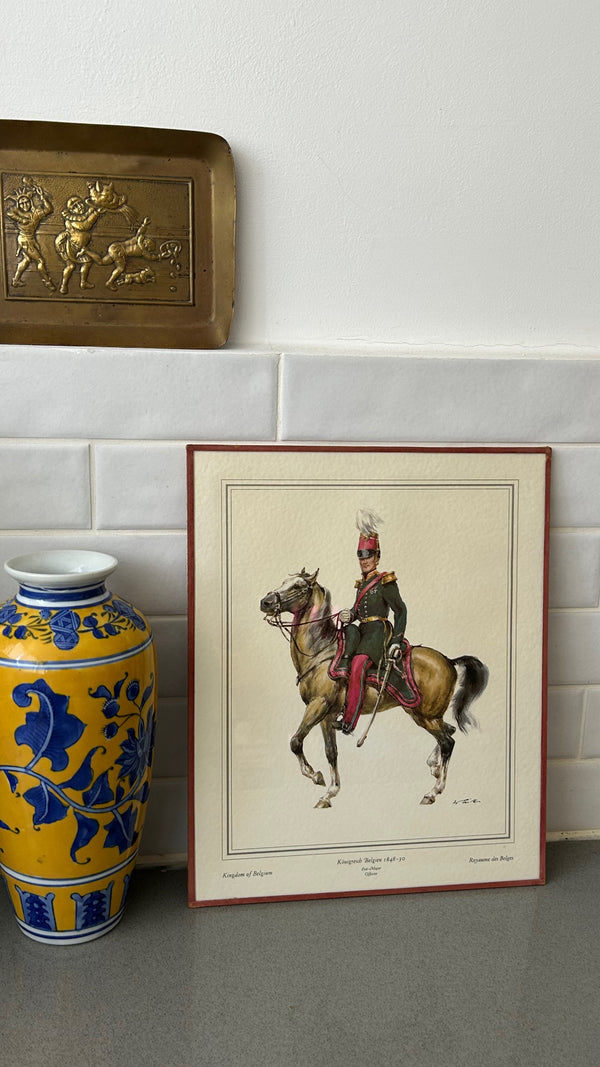 Framed Print Belgian Staff  Officer