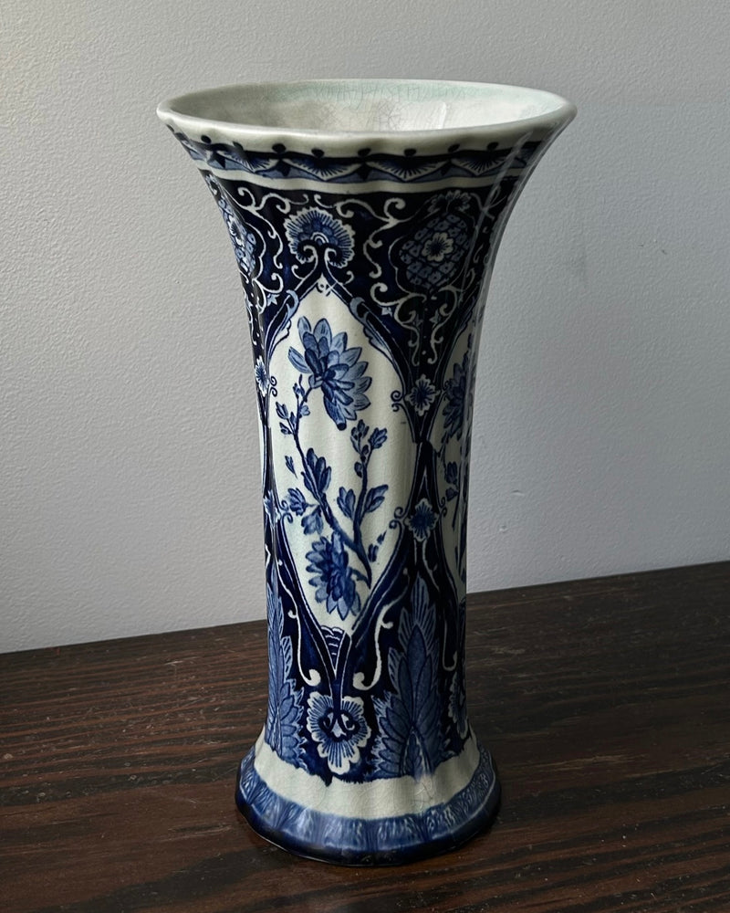 Antique Delfts Blue & White Vase