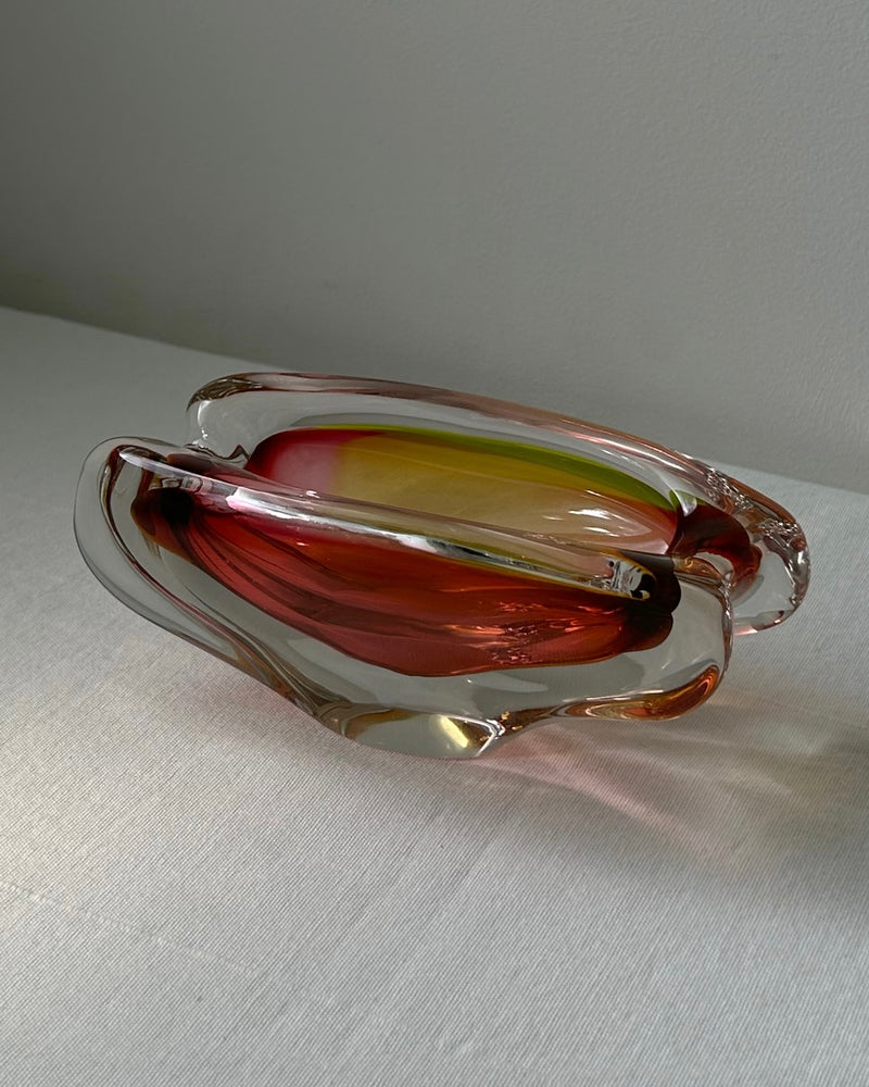 Rare Sommerso Art Glass Bowl by Josef Rozinek