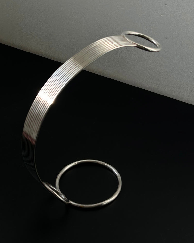 Modernist Silver Plated Wine Bottle Holder