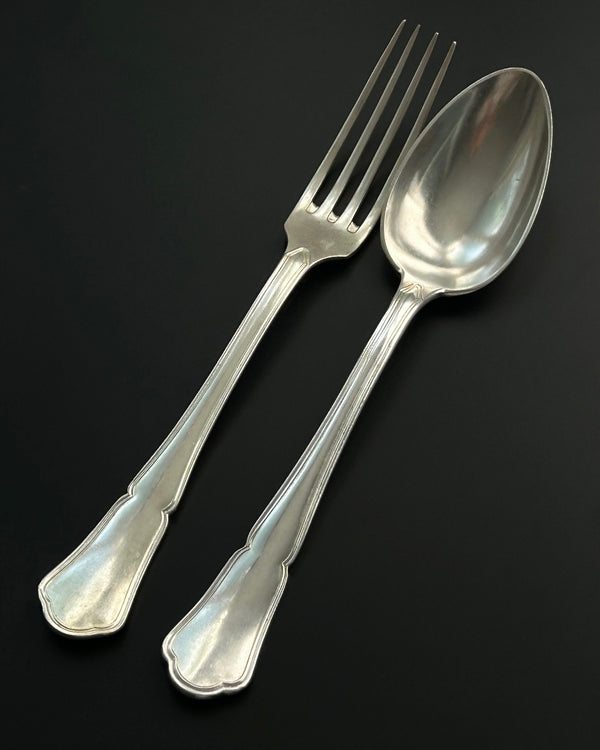 Set of 12 Silver Plated Forks and Spoons (6+6)