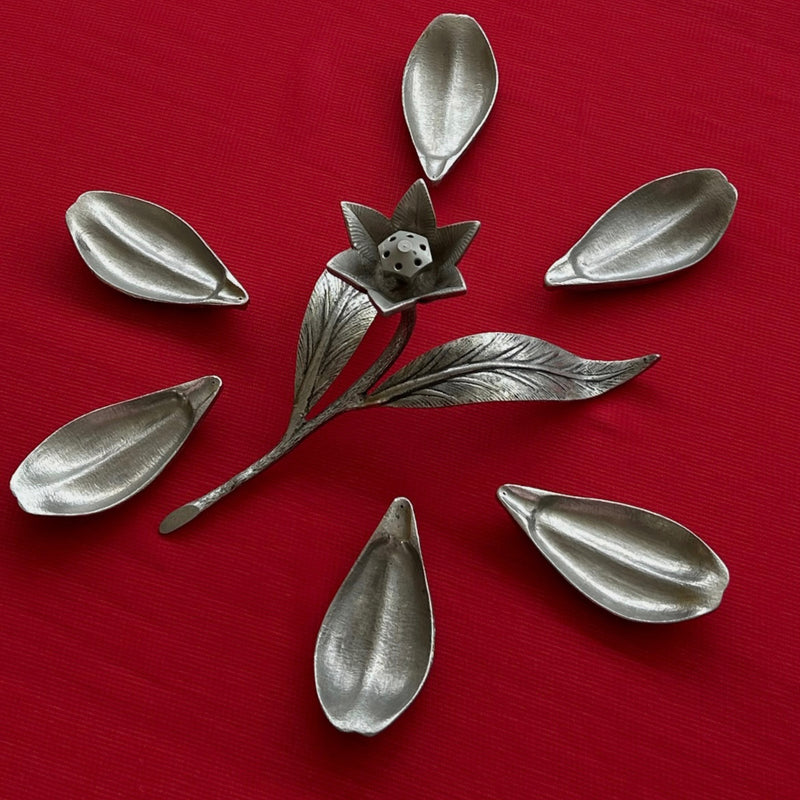 Rare Six Petal Flower Cocktail Ashtray