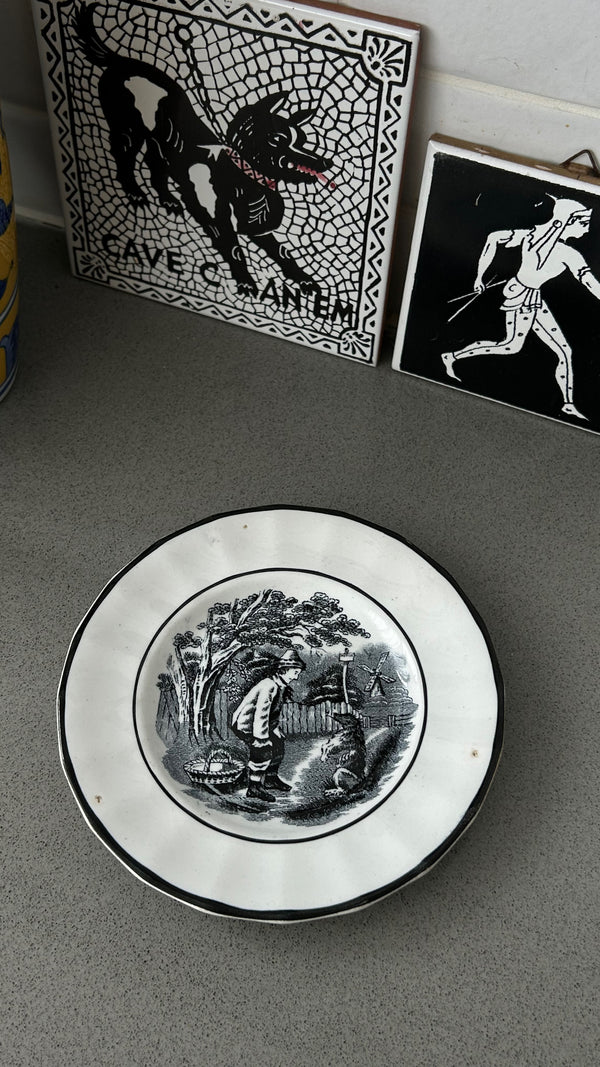 Antique P.Regout Small Plate, 1840s