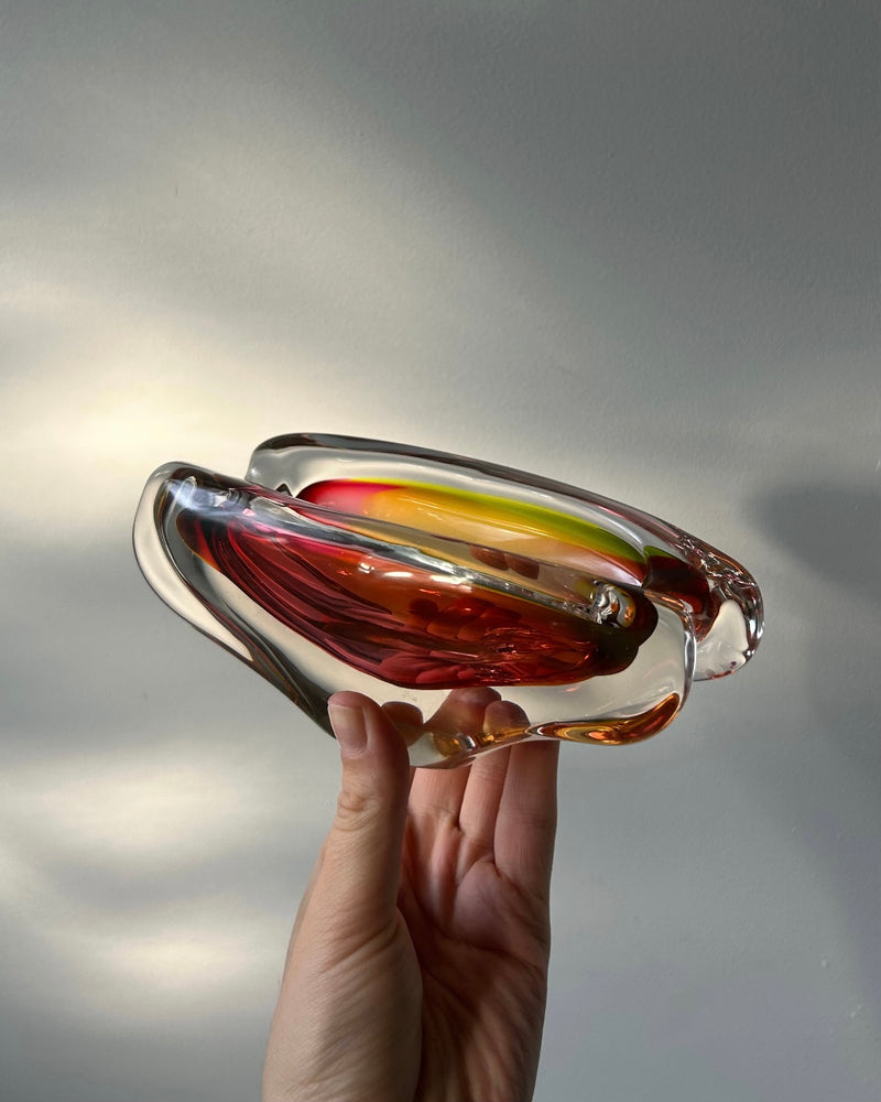 Rare Sommerso Art Glass Bowl by Josef Rozinek