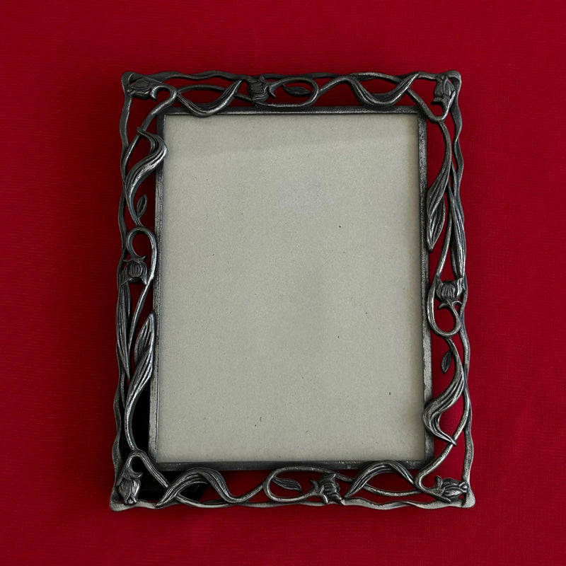 Art Nouveau Pewter Ornate Frame