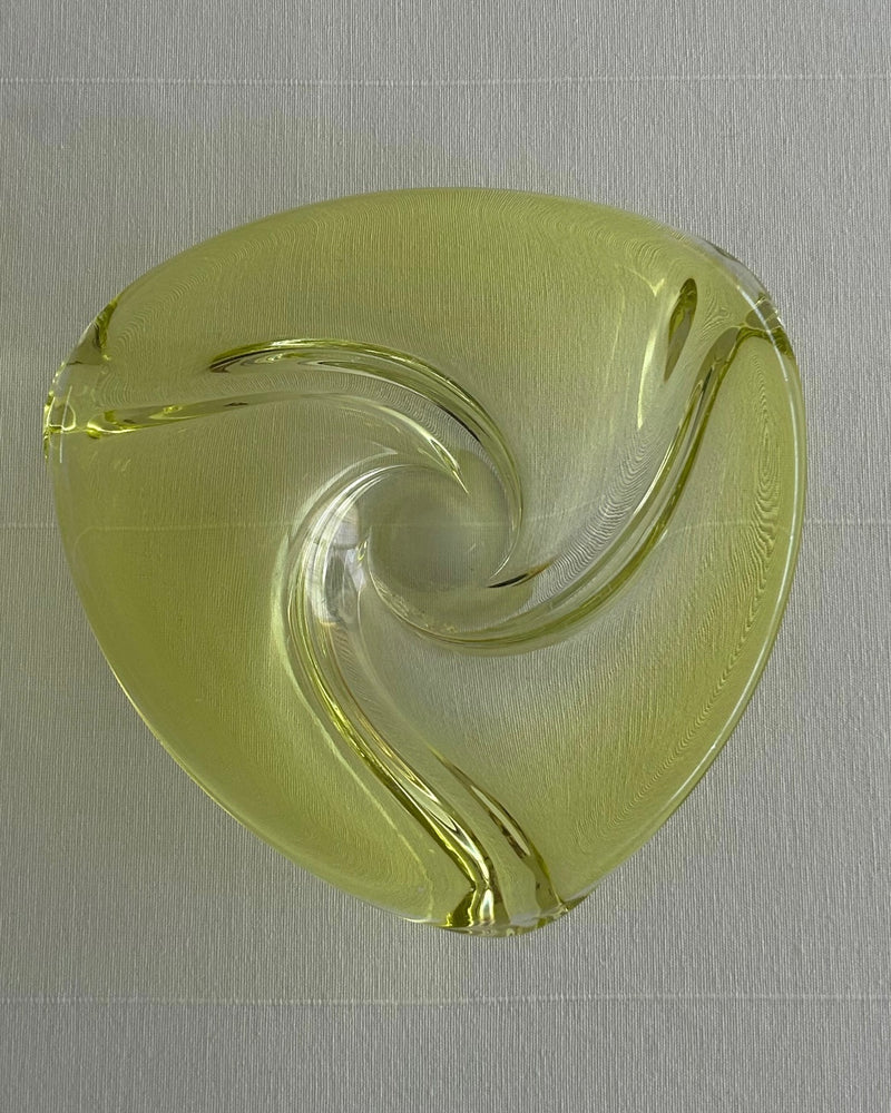 Val Saint Lambert Large Crystal Bowl
