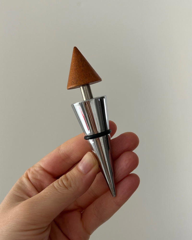 Metal and Wood Bottle Stopper