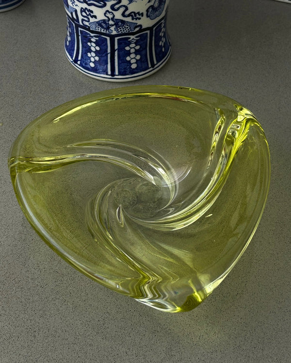 Val Saint Lambert Large Crystal Bowl