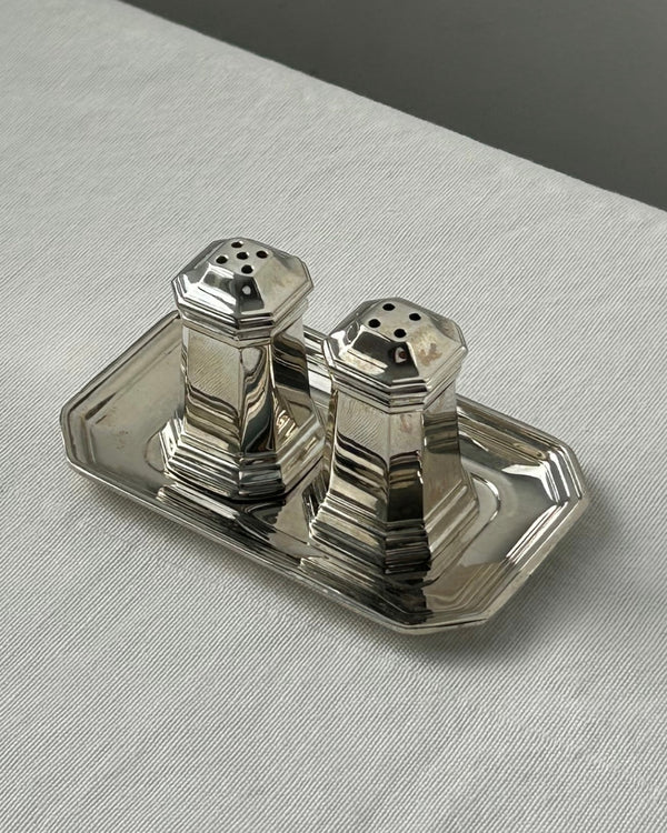 Silver Plated Salt & Pepper Set (S)