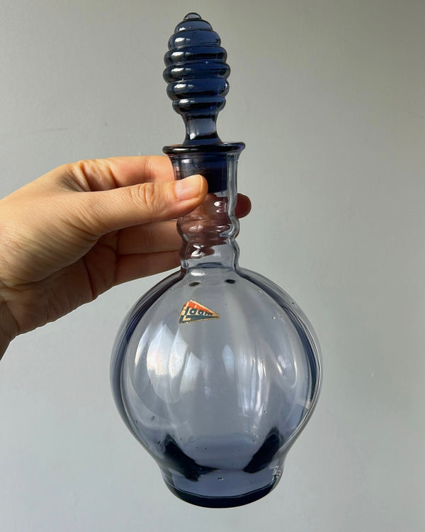 Mid Century Purple Glass Decanter