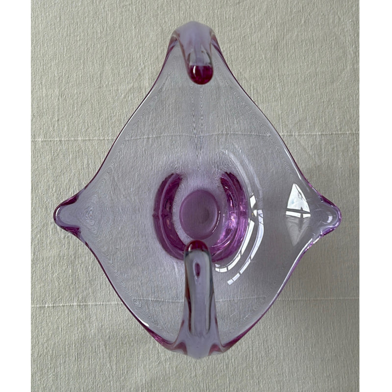 Murano Glass Purple Centerpiece