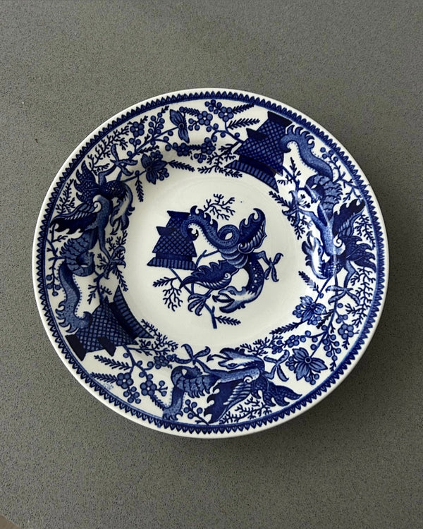 Petrus Regout Maastricht “Dragon” Blue & White Plate