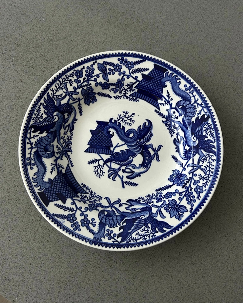 Petrus Regout Maastricht “Dragon” Blue & White Plate
