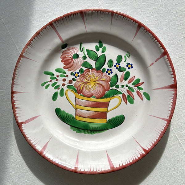 Antique Hand Painted French Plate