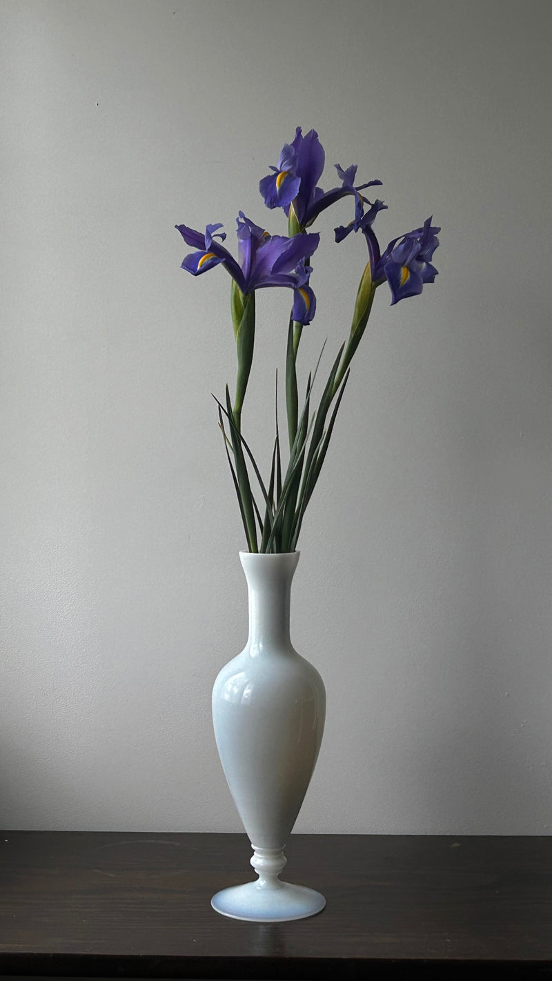 Big Opaline Glass Vase