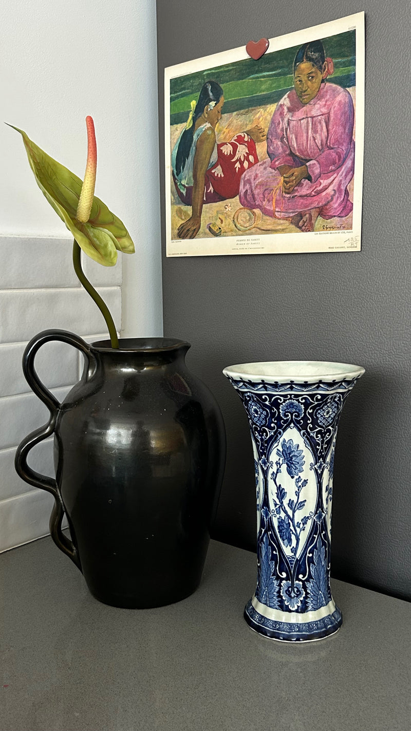Antique Delfts Blue & White Vase