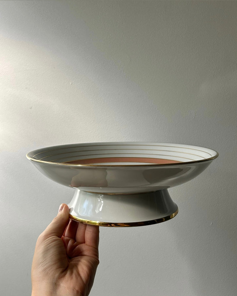Limoges Porcelain Pedestal Bowl