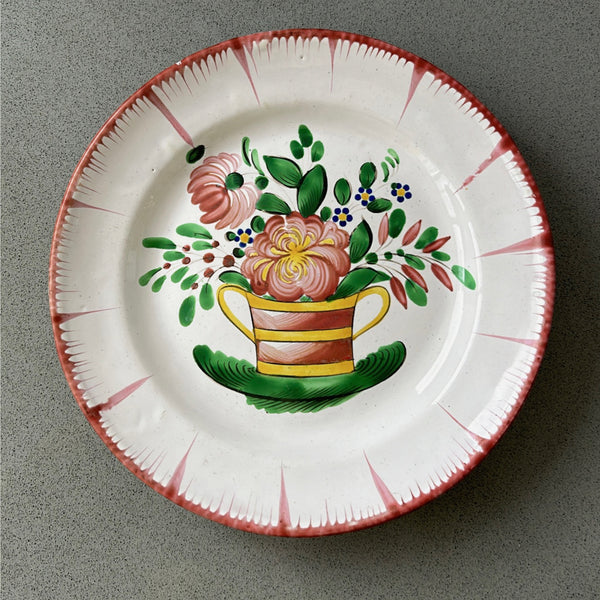 Antique Hand Painted French Plate