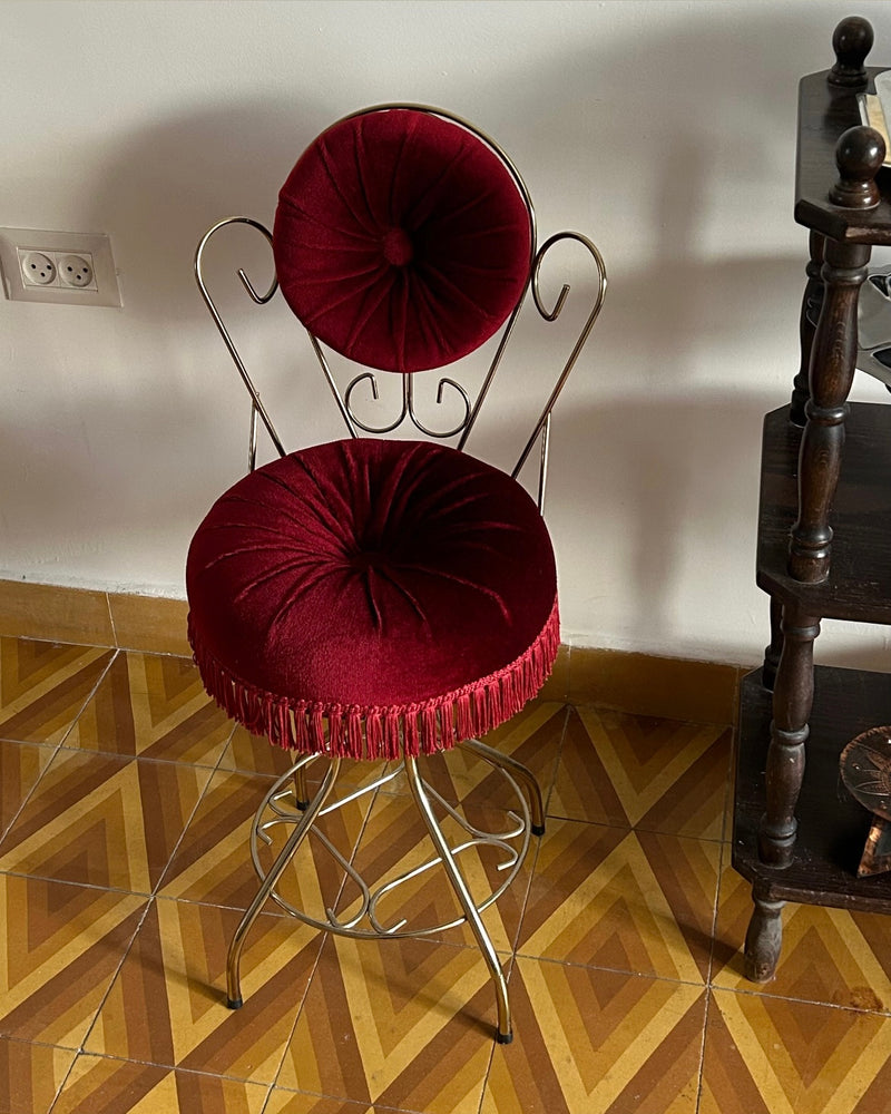 1950s Hollywood Regency Vanity Chair