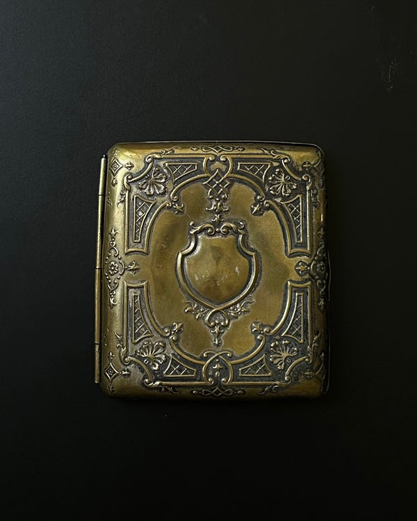 Antique Brass Cigarette Case, 19th Century