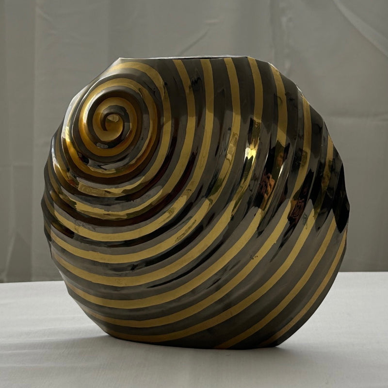 Art Deco Metal Vase