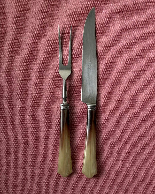 French Carving Set for Meat with Bakelite Handles