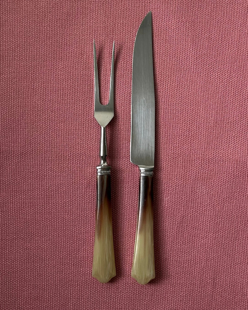 French Carving Set for Meat with Bakelite Handles