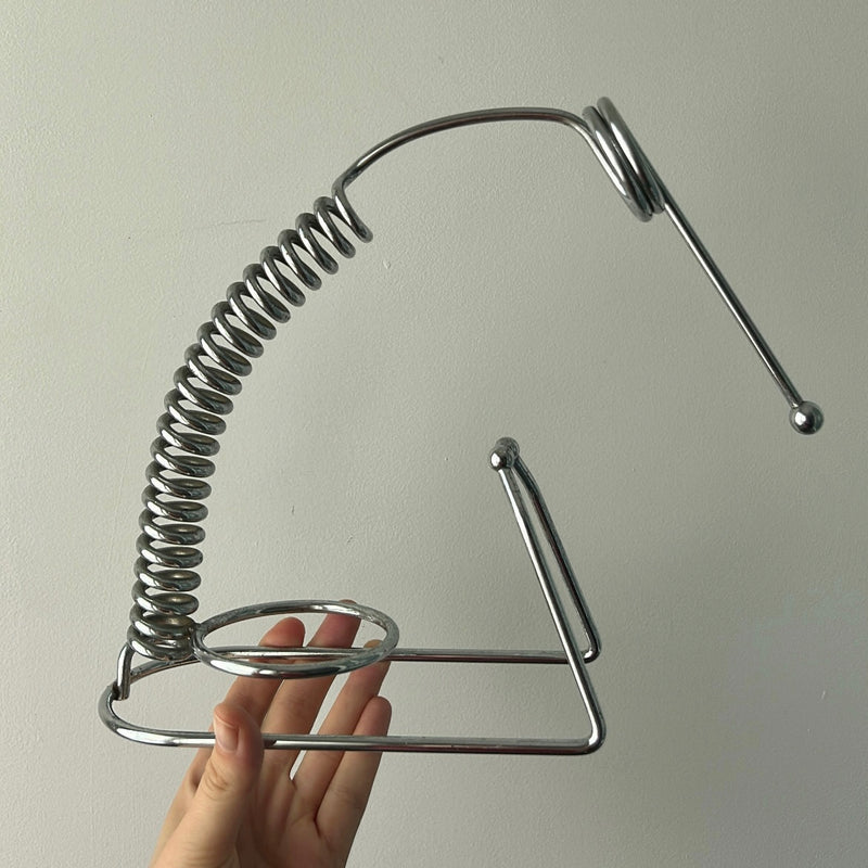 Post Modern Chrome Wine Bottle Holder